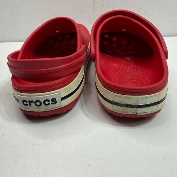 Crocs Unisex M7/W9 Red Clog Slip On Comfort Shoes Footwear - Picture 3 of 6